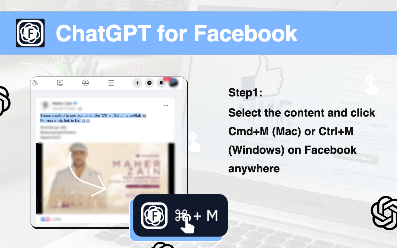 AI Commects & Replies for Facebook截图2