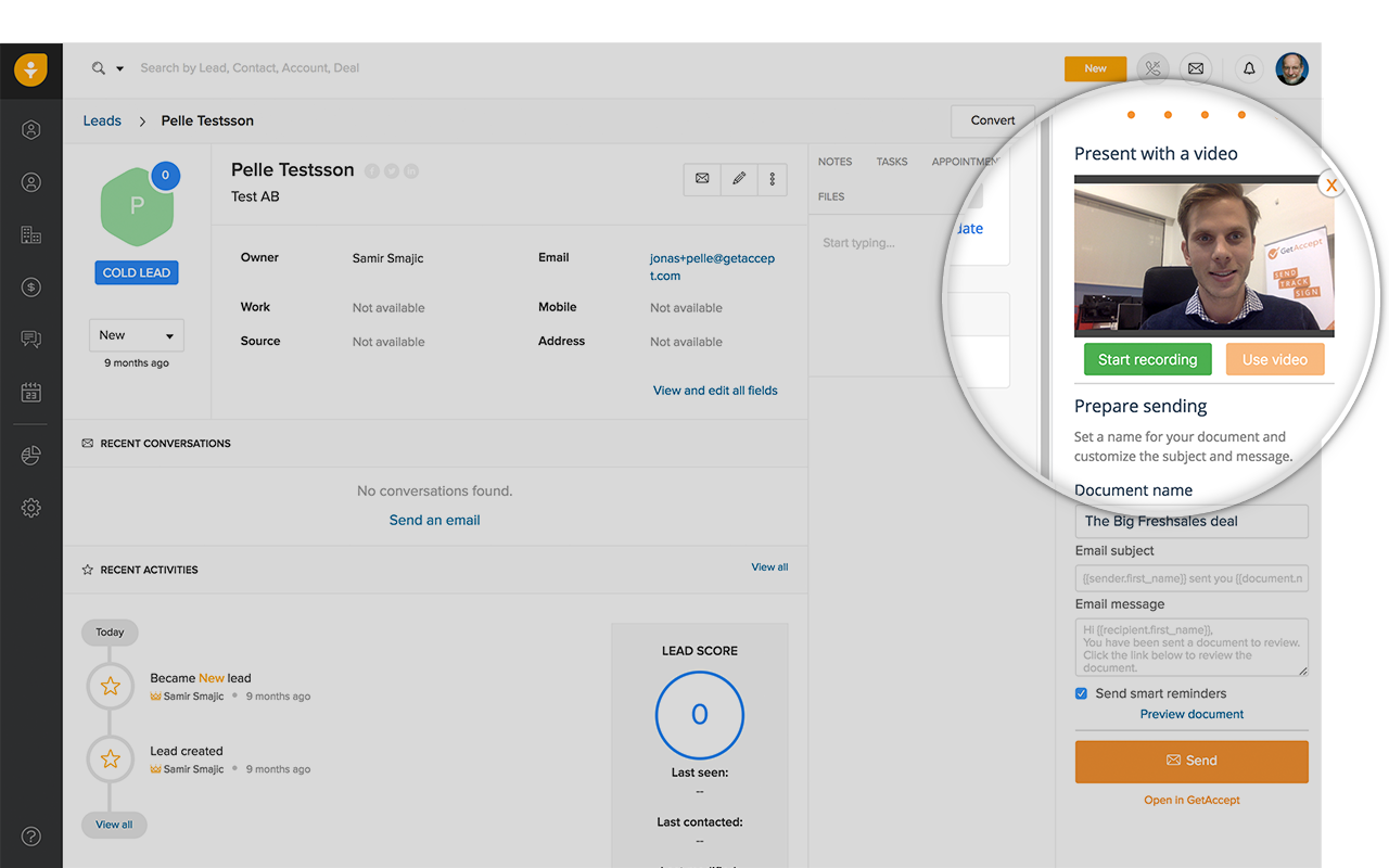 Freshsales eSignatures by GetAccept截图1