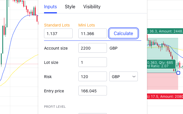 Lot Size Calculator截图1