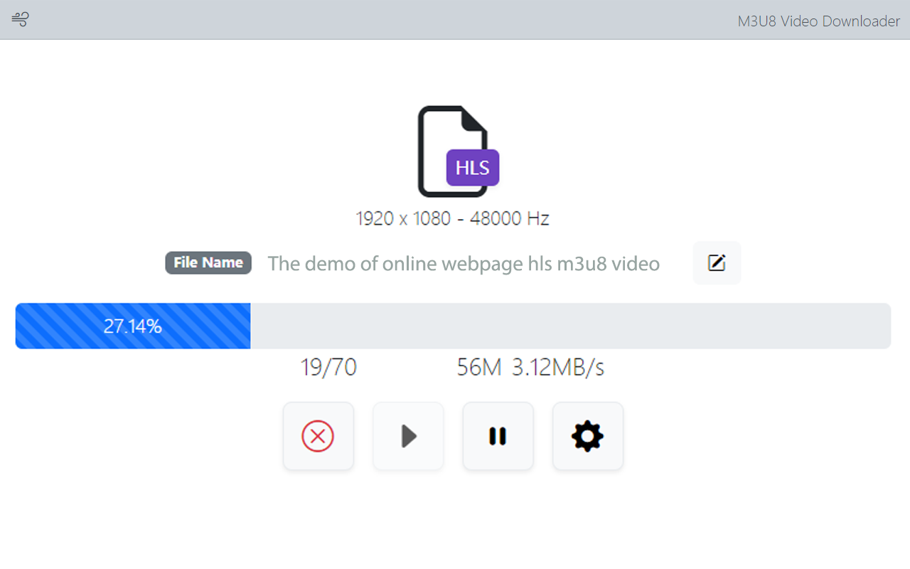 FetchV - M3U8/HLS视频下载器截图4