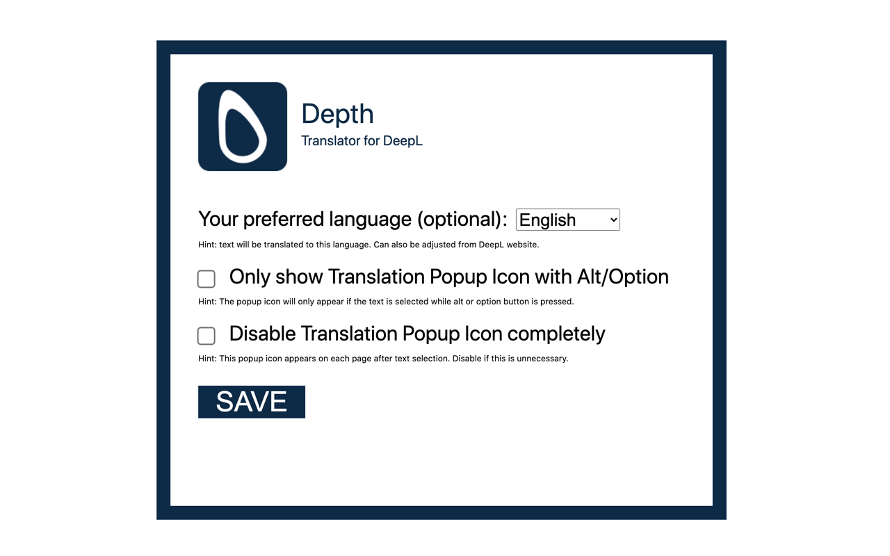 Depth Translator for DeepL截图2