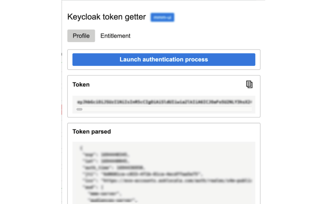 Keycloak bearer token getter截图2