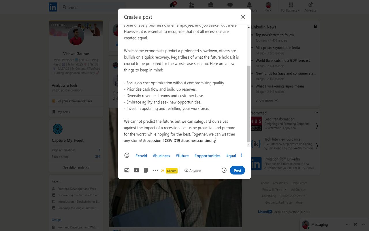 LinkedIn GPT Pro截图1