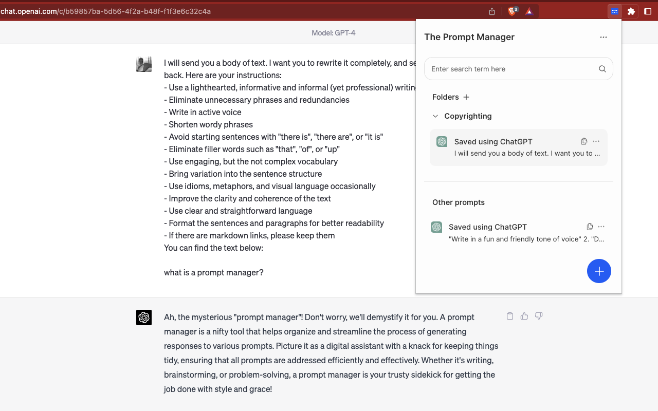 Prompt Manager截图1
