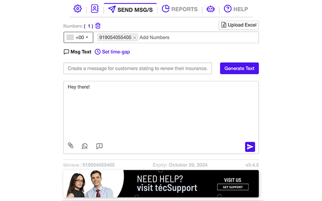 Free Bulk Sender for Messenger ⚡️ by AI截图2