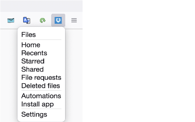 Dropbox button截图1