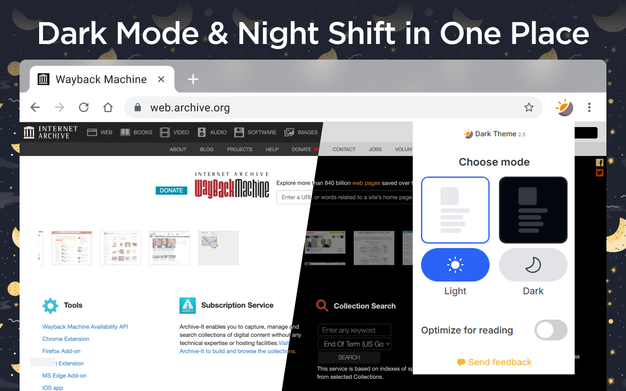 暗模式 – 适用于chrome和所有网站的夜间阅读器截图1
