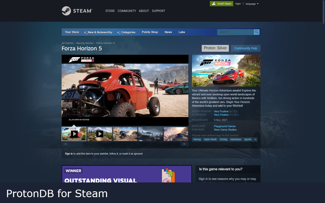 ProtonDB for Steam截图1