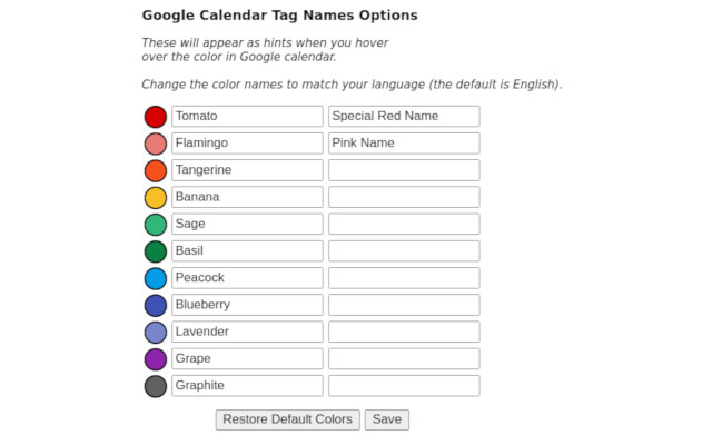 Calendar Color Labels截图2