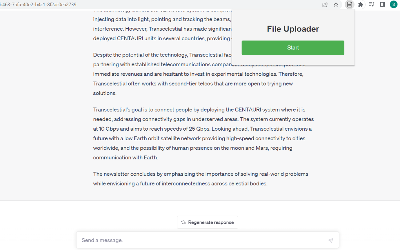ChatGPT File Uploader截图3