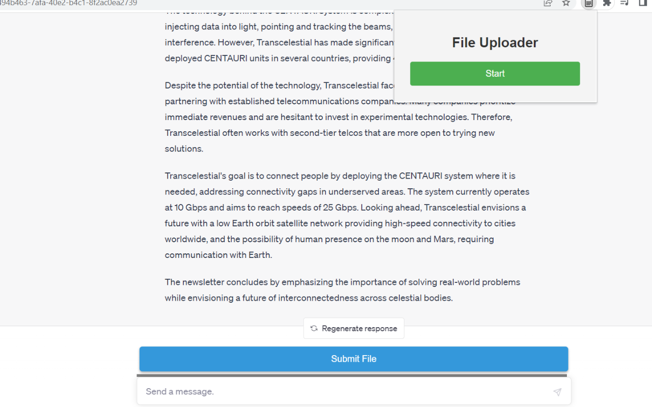 ChatGPT File Uploader截图4