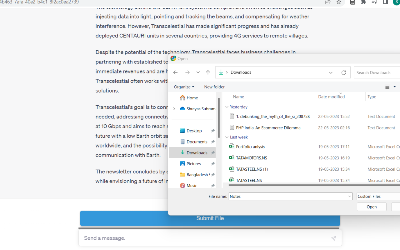 ChatGPT File Uploader截图5