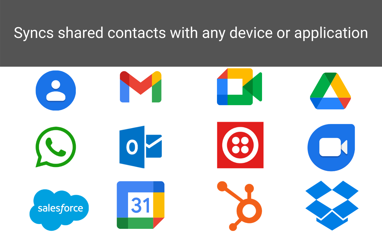 Share Google Contacts with Shared Contacts®截图1