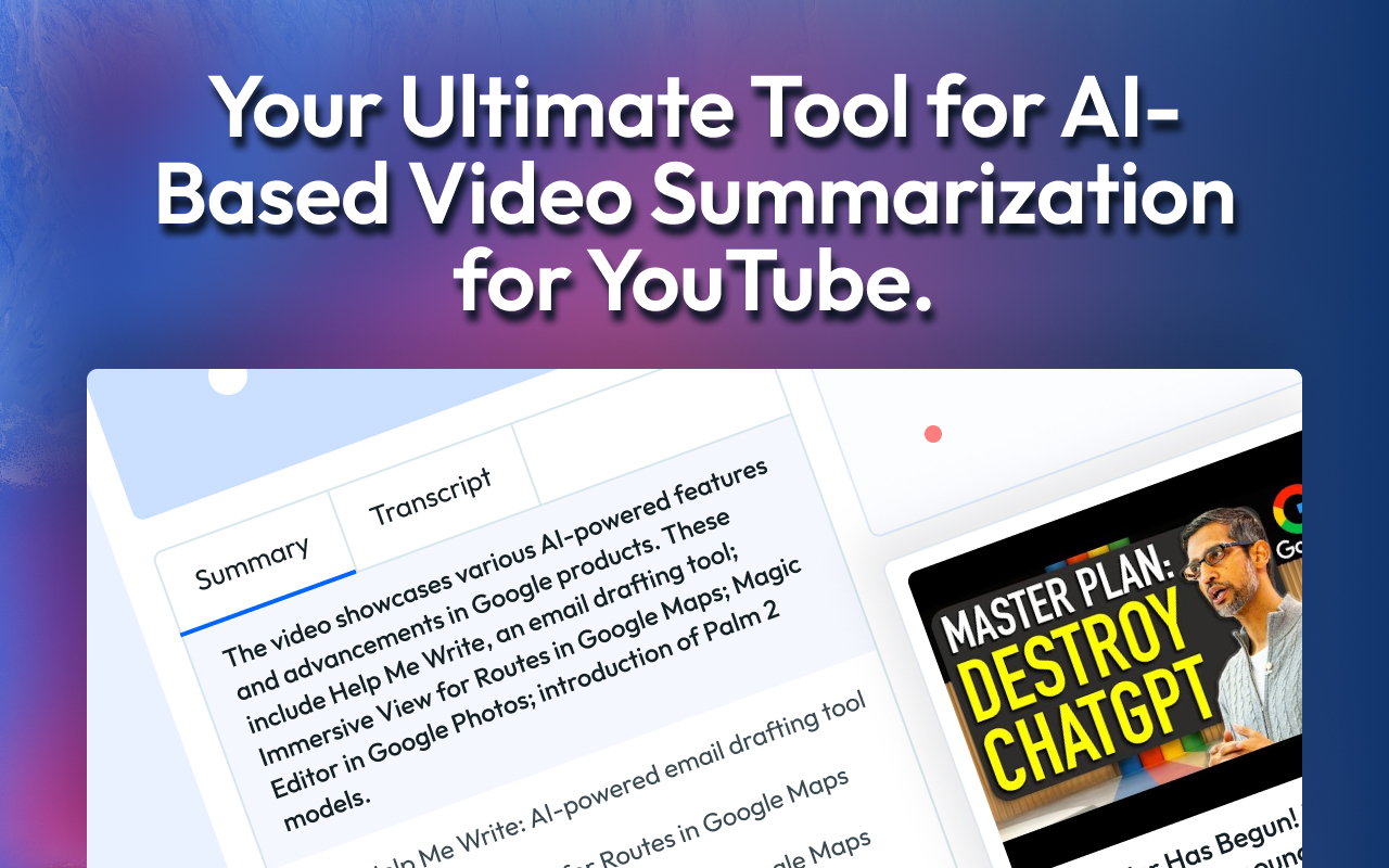 Youtube Summary with ChatGPT | VidRapid截图2