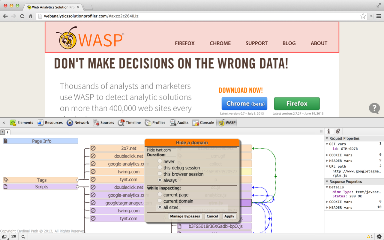 WASP.inspector: Analytics Solution Profiler截图1
