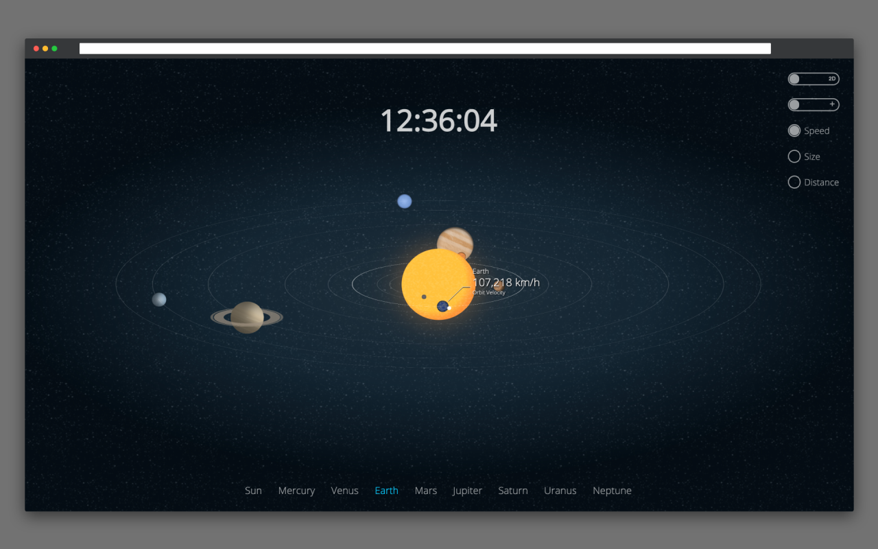 Solar System for New Tab截图1