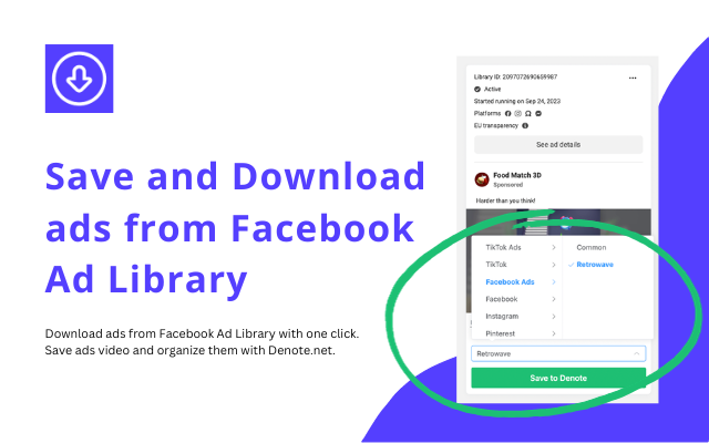 FB广告库广告下载器 - AdLibNote截图1