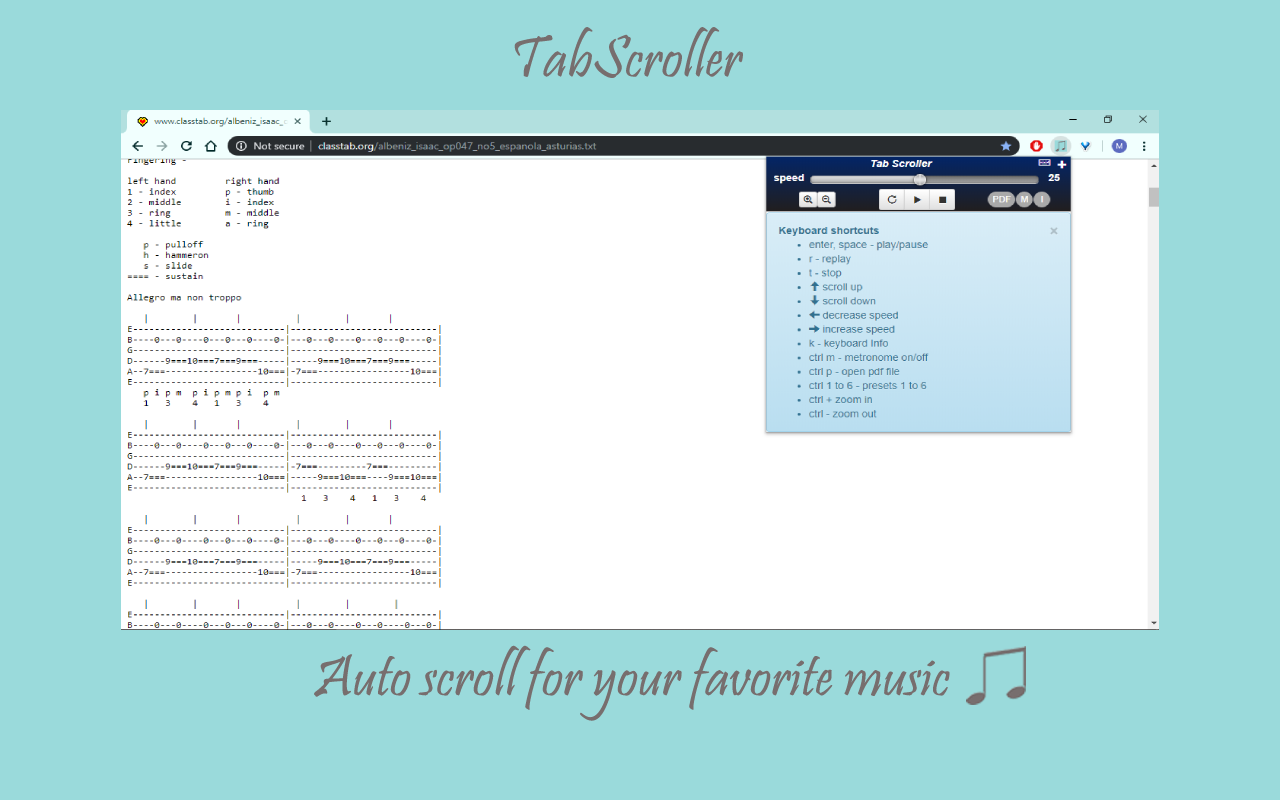 Tab Scroller - Guitar Tab Auto Scroll截图2