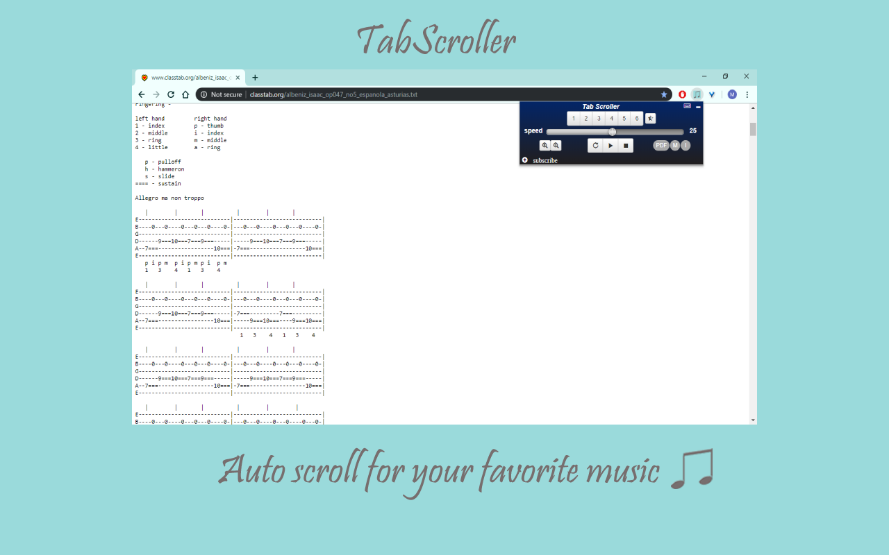 Tab Scroller - Guitar Tab Auto Scroll截图4