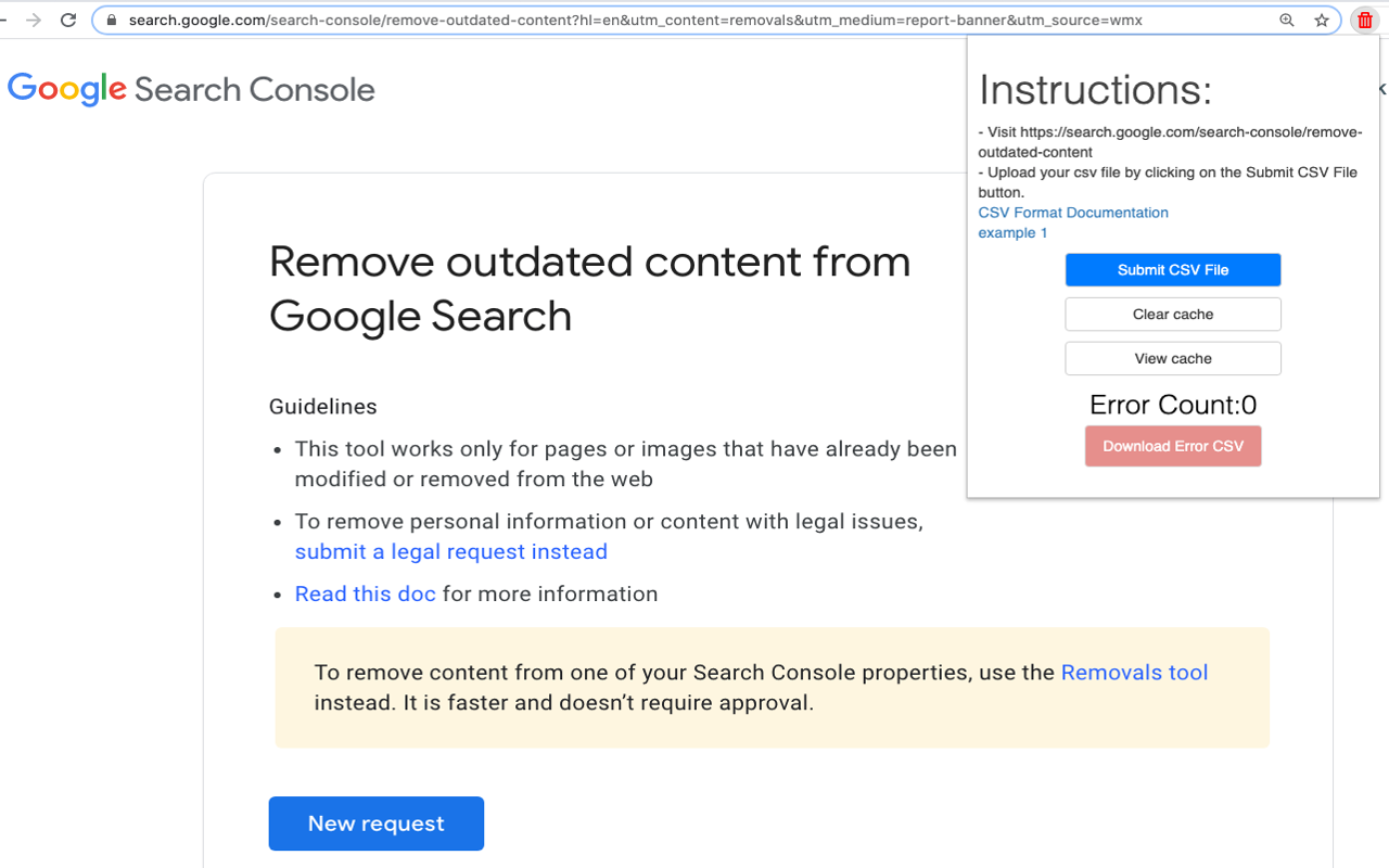 WebMasterTools: Bulk Outdated Content Removal截图1