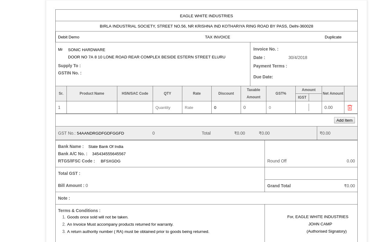 GST Invoice Builder截图1