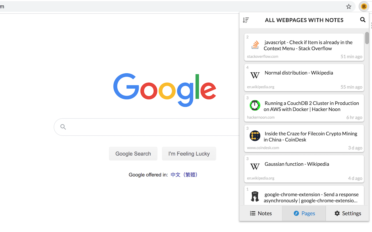 Beanote - Note Taking on Web Pages截图1