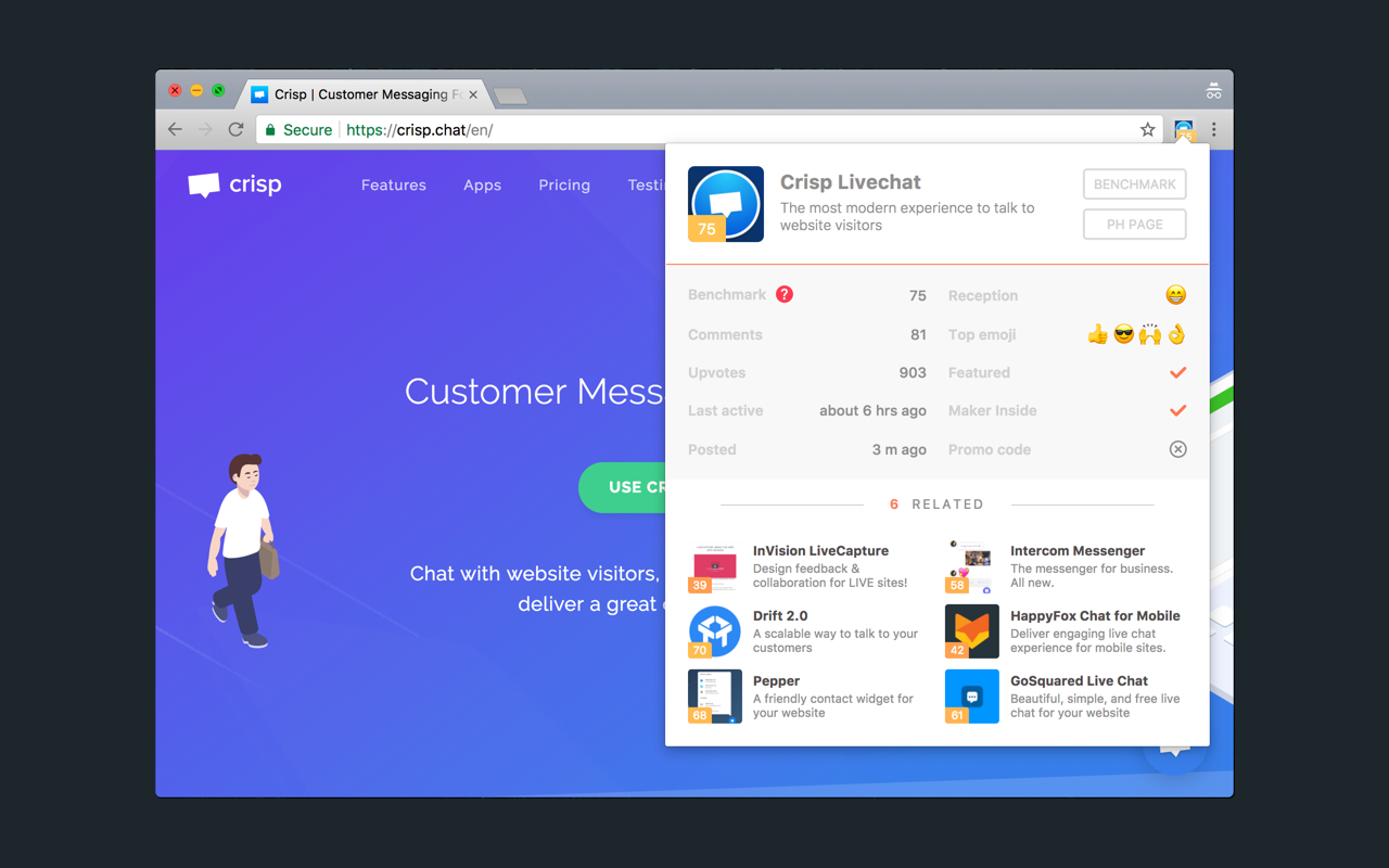 Product Hunt Benchmark截图2