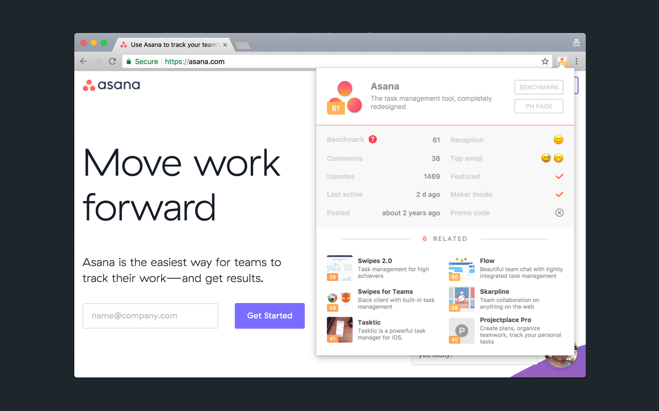 Product Hunt Benchmark截图3