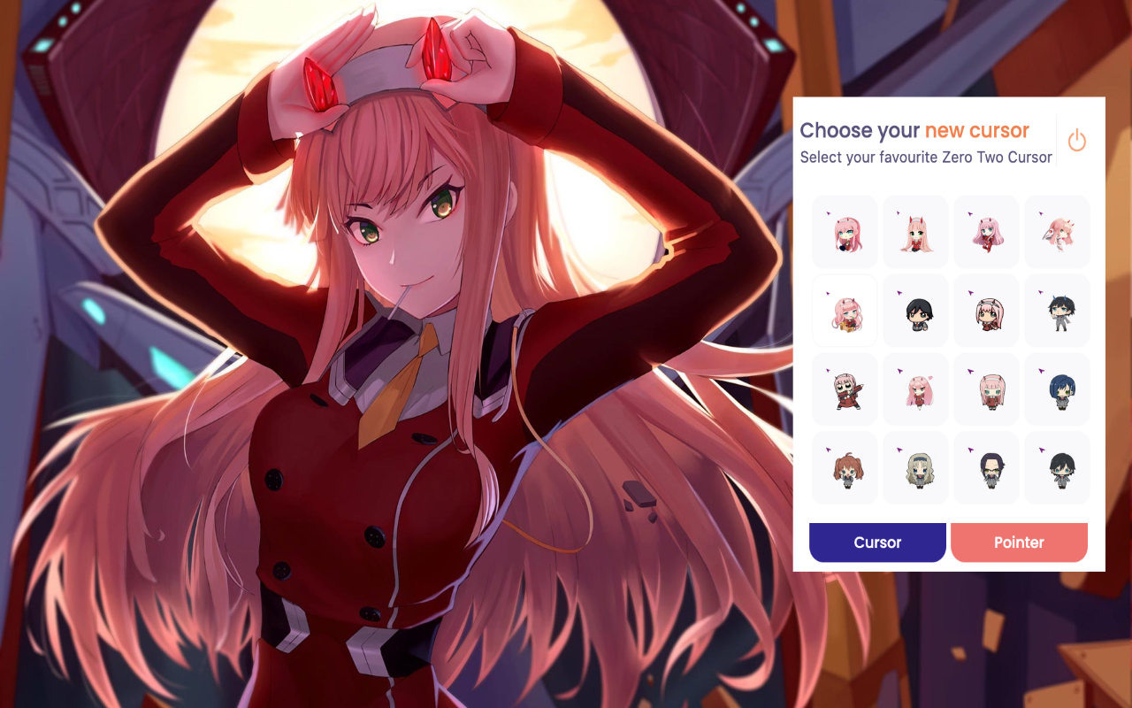 Zero Two Anime Cursor截图1
