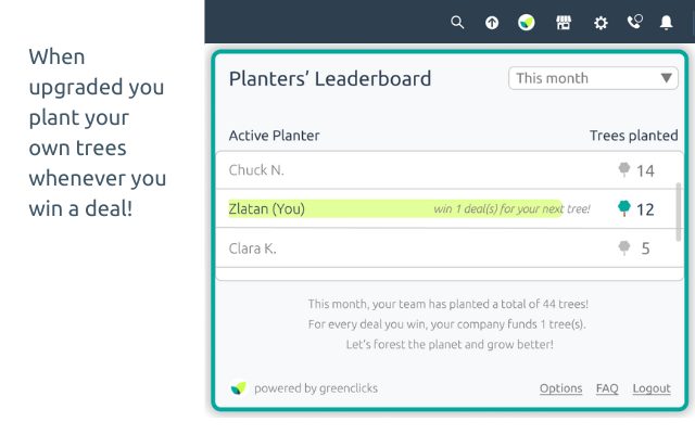Sales-plant-Trees Leaderboard for HubSpot截图1