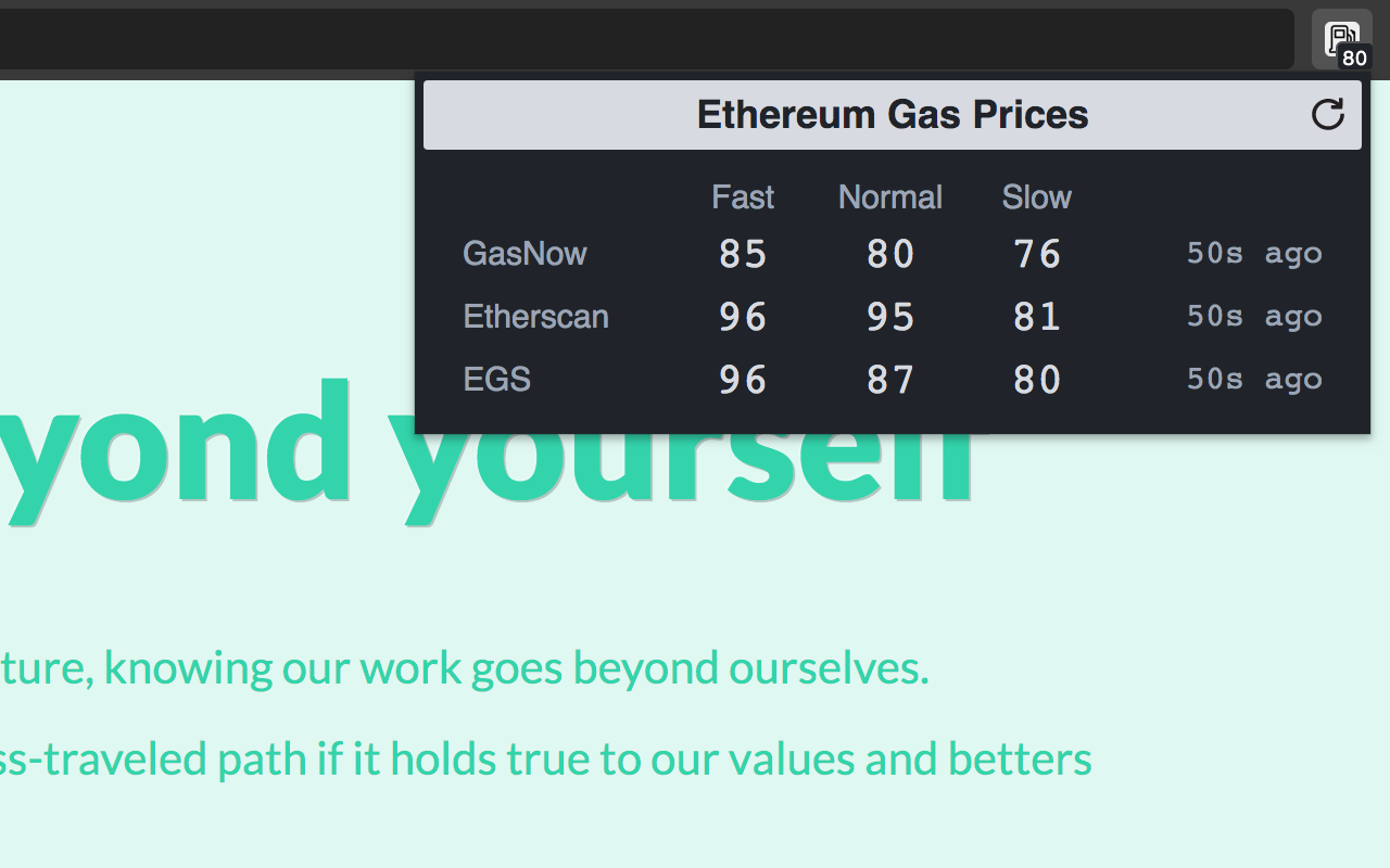 Ethereum Gas Prices截图1
