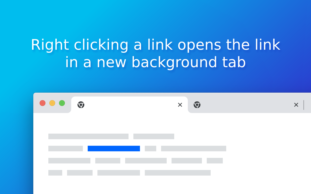 Right Click Opens Link in a Background Tab截图1