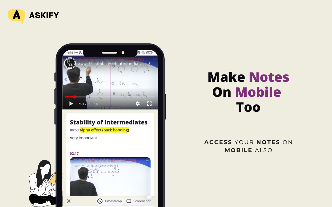 Askify - Youtube Notes截图1