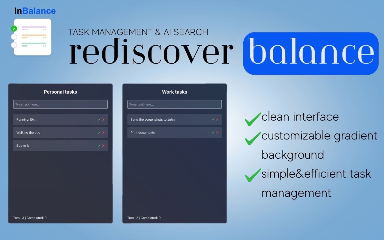 InBalance - minimal task tracker截图3