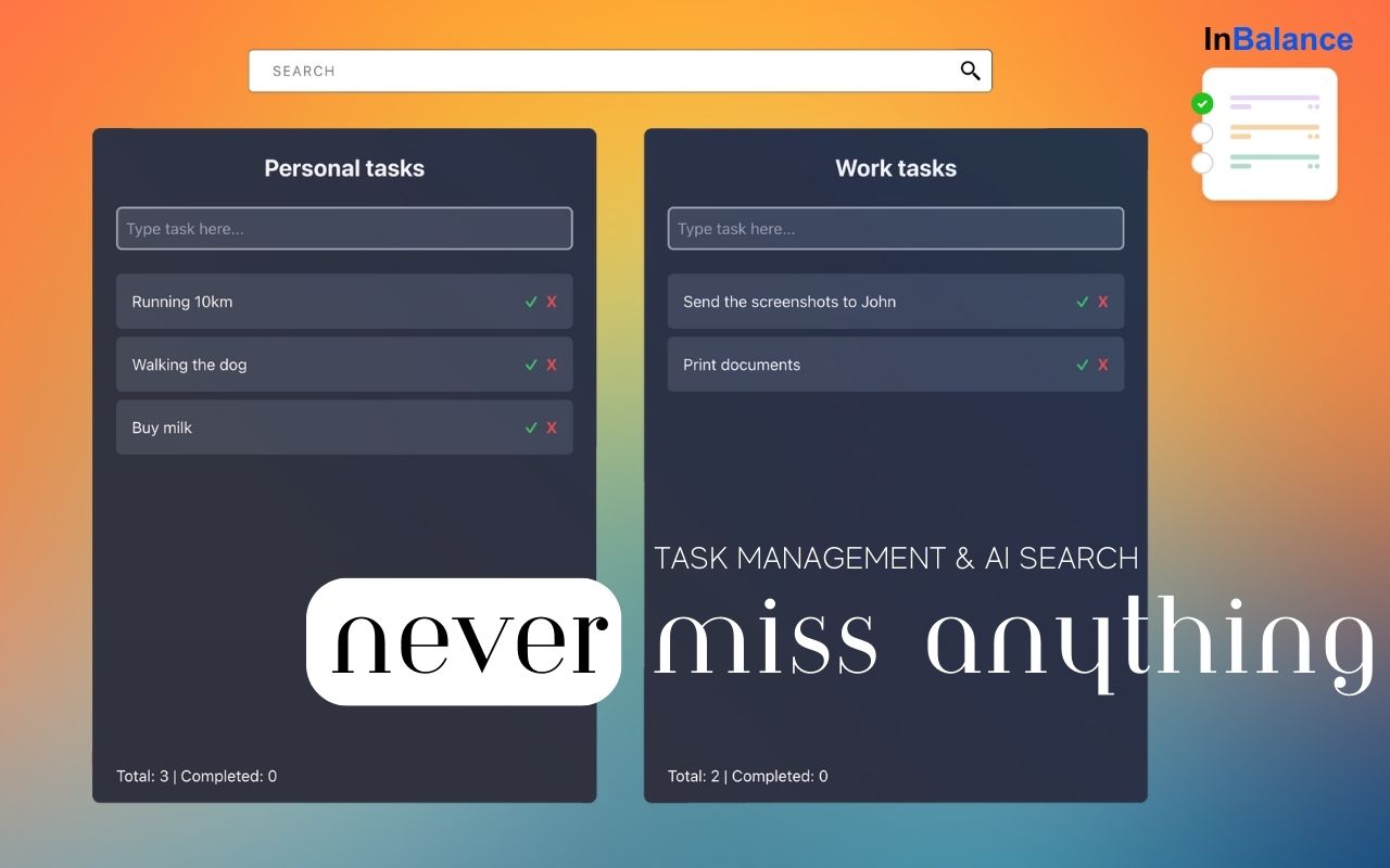 InBalance - minimal task tracker截图4