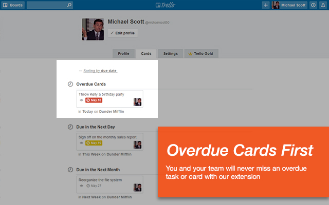 Overdue Trello Cards First!截图1