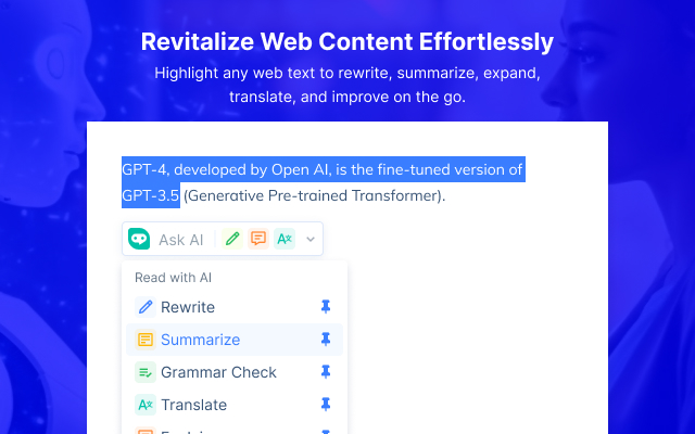 BrowserGPT: ChatGPT-4 中文版 AI Copilot (国内免费直连)截图4