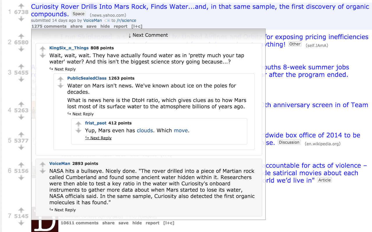rComments - Reddit Hover Comments截图1
