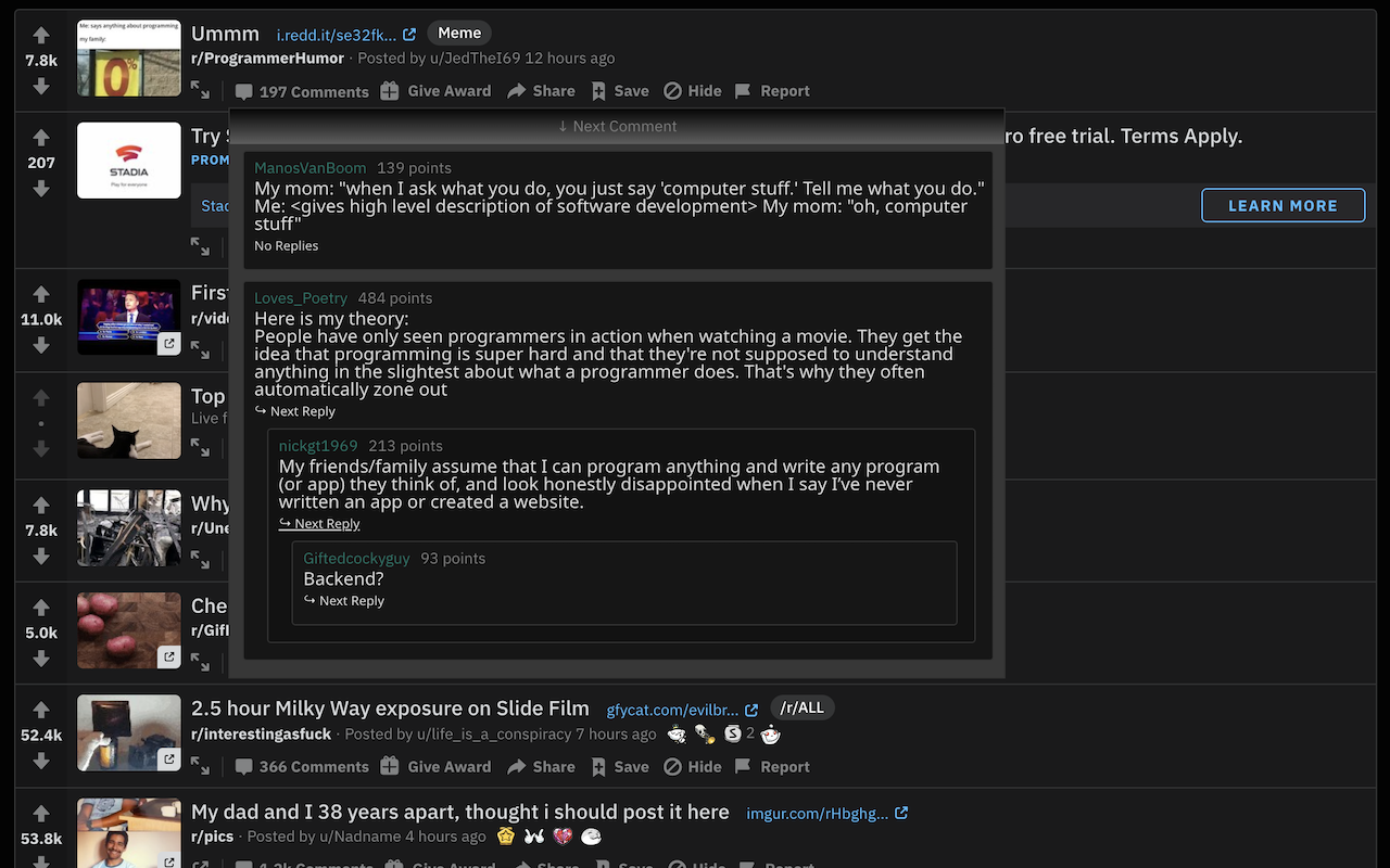 rComments - Reddit Hover Comments截图2
