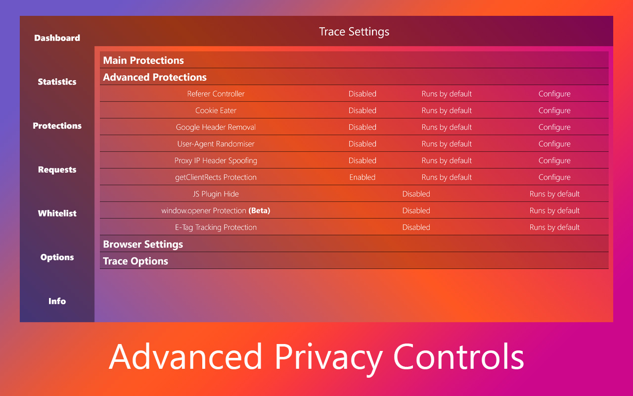 Trace - Online Tracking Protection截图3