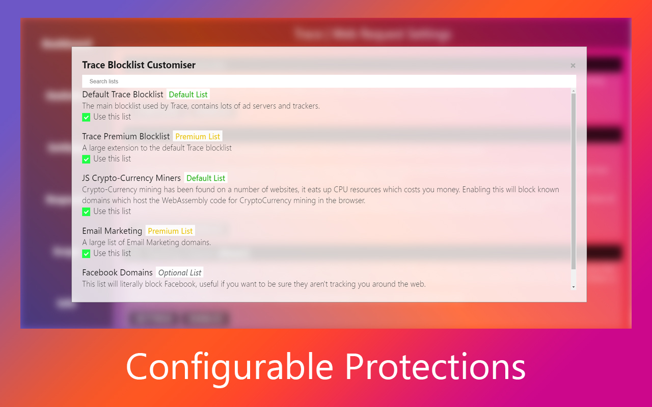 Trace - Online Tracking Protection截图4