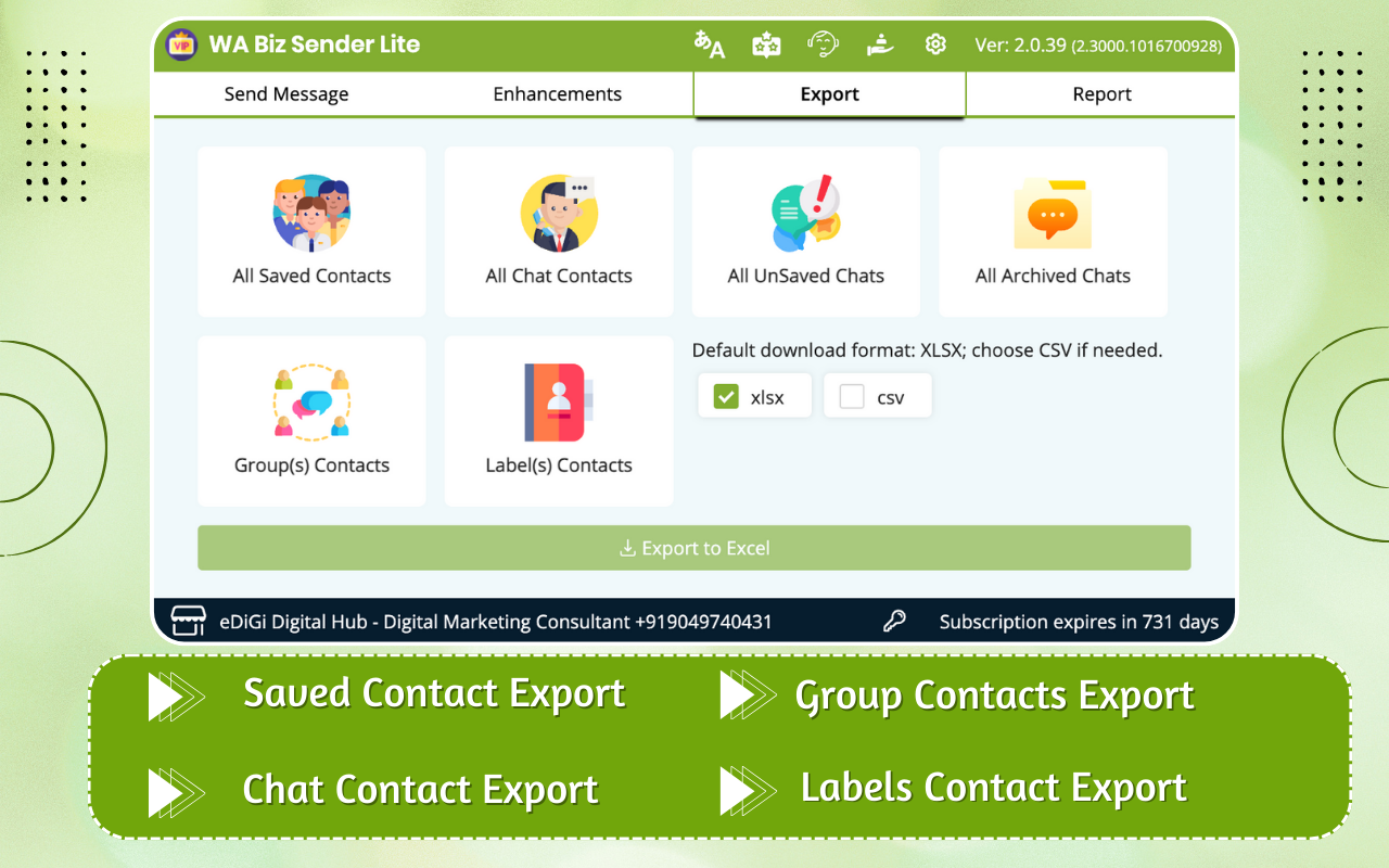 WABiz Free Bulk Sender (Lite)截图4