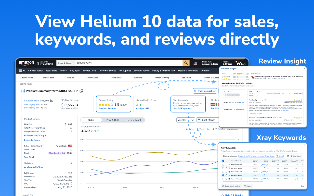 Helium 10 for Amazon Sellers, Influencers, and Walmart Sellers截图5