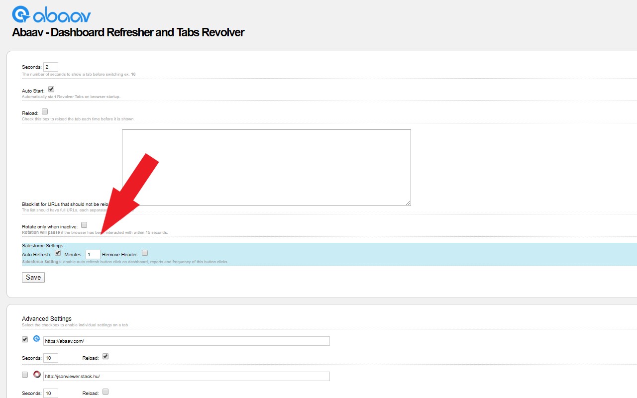 Dashboard Refresher & Tabs Revolver/Carousel截图1