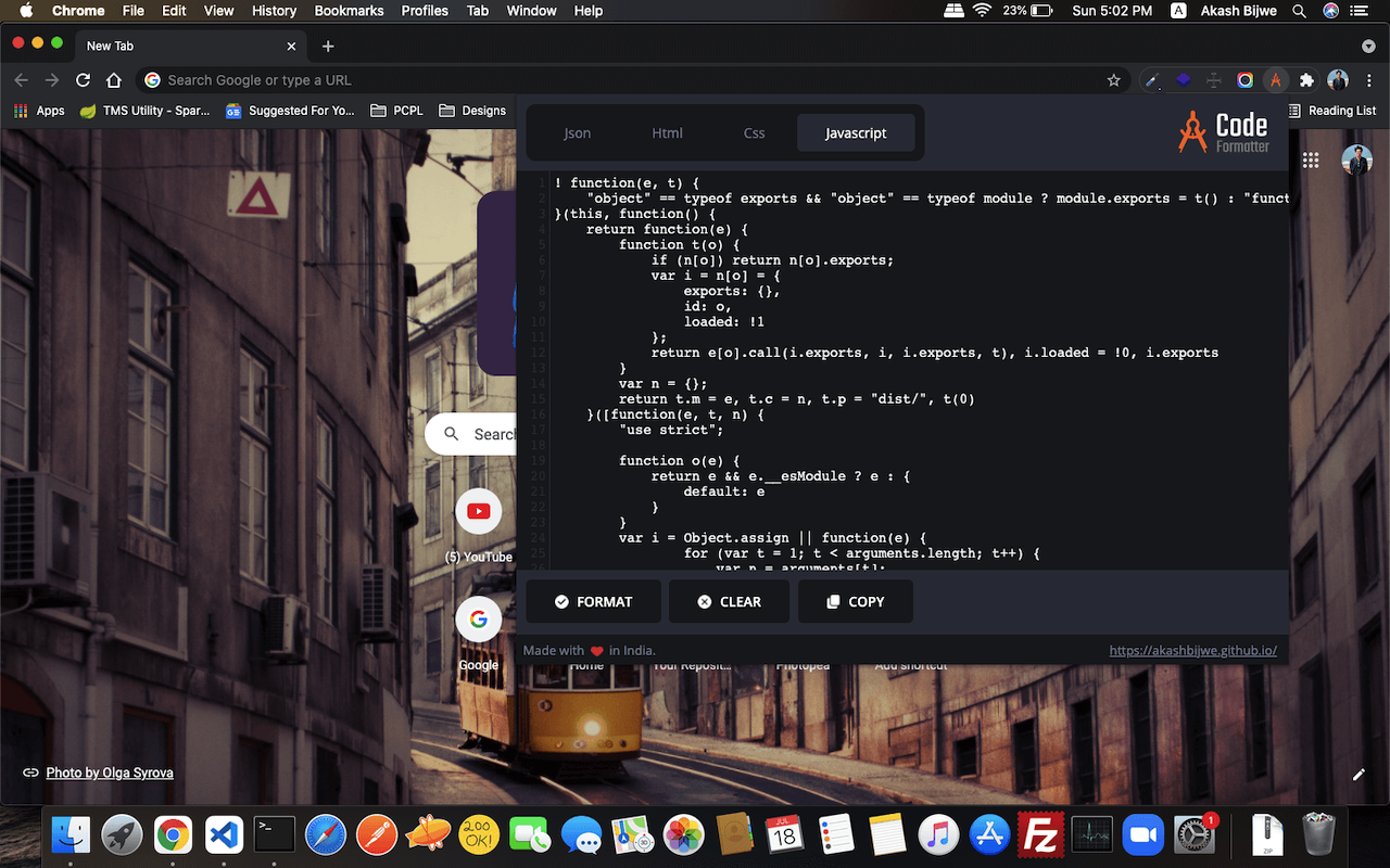 Code formatter截图2
