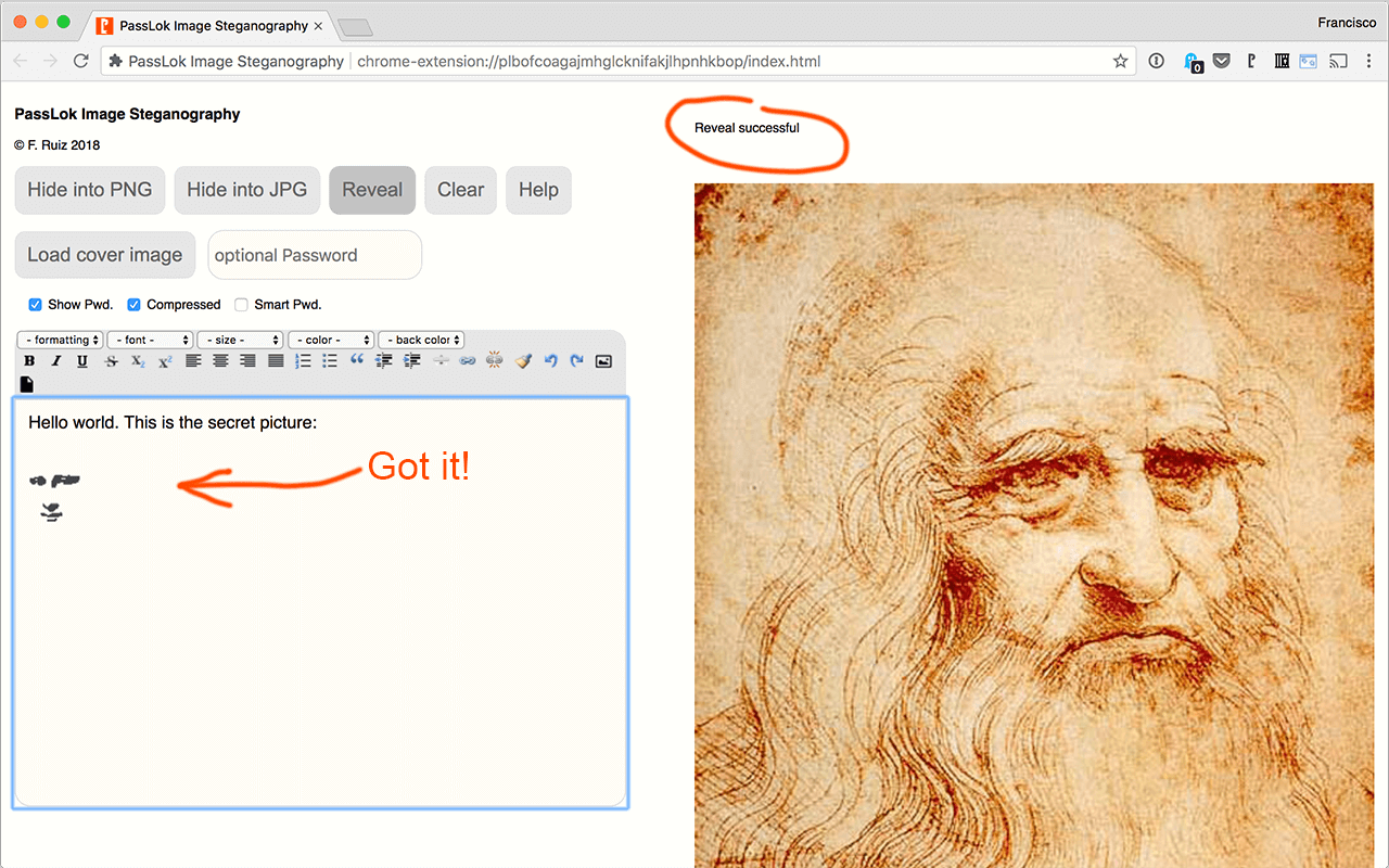 PassLok Image Steganography截图2