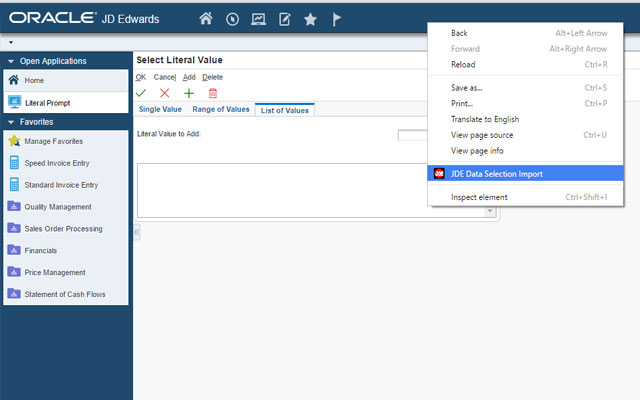 JDE Data Selection Import Tool截图2