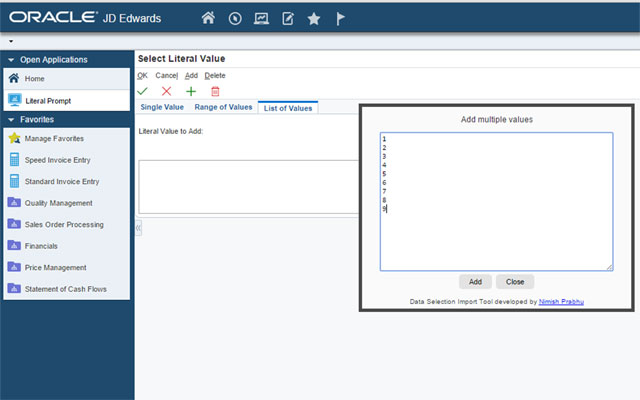 JDE Data Selection Import Tool截图3