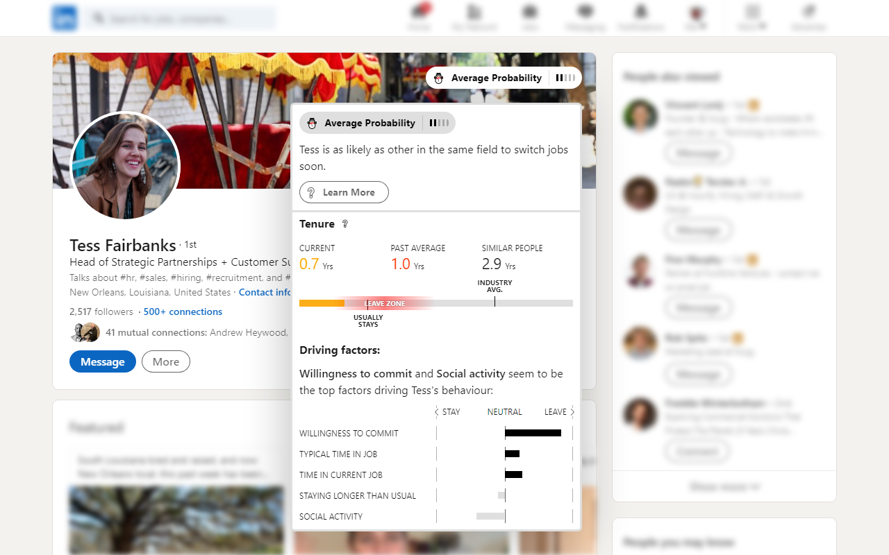 NextHop - LinkedIn Profile Insights (by Swyg)截图1