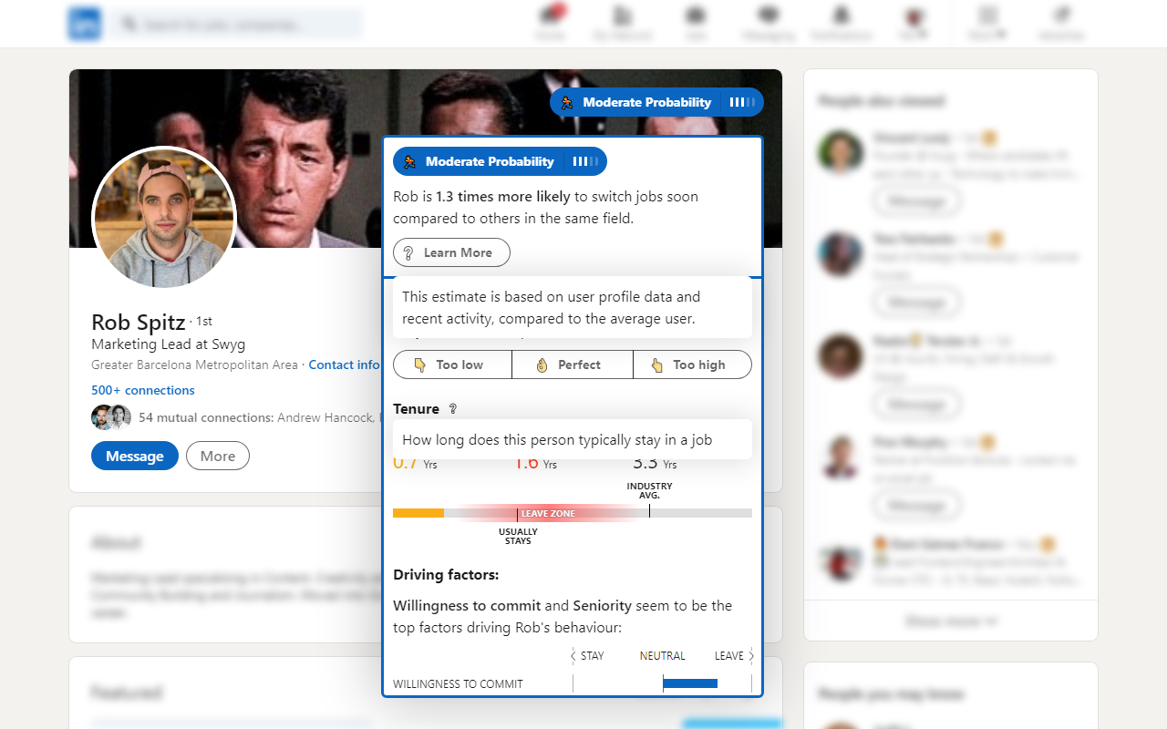 NextHop - LinkedIn Profile Insights (by Swyg)截图2